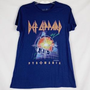 Def Leppard | Pyromania Tee Navy Blue